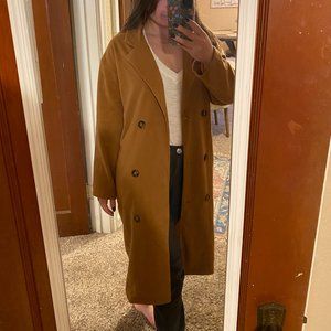 Double Breasted Women's Long Casual Trench Coat